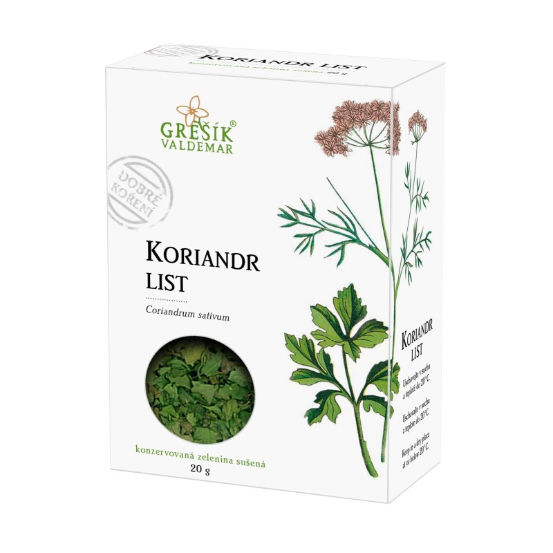 Grešík Koriandr list 20 g