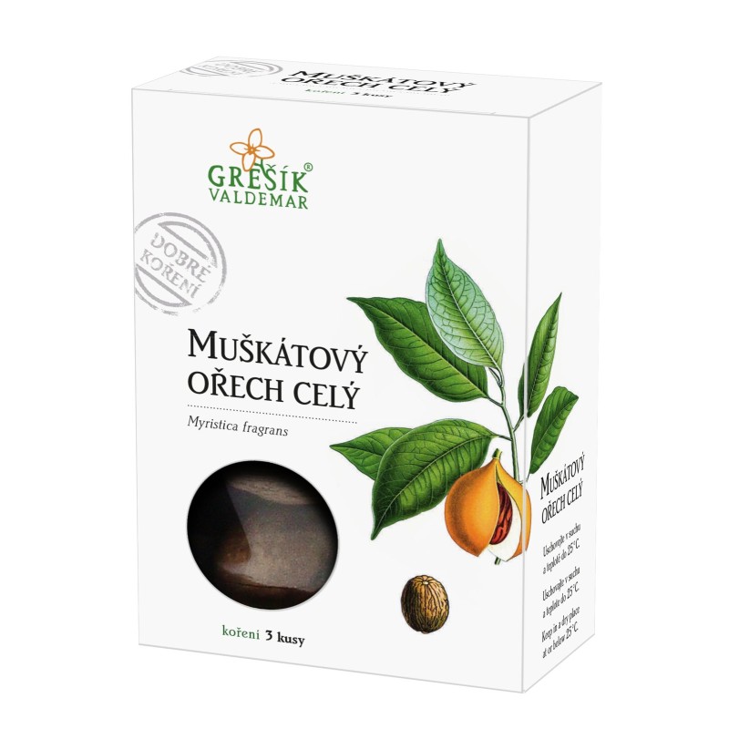 Grešík Muškátový ořech celý 3 ks